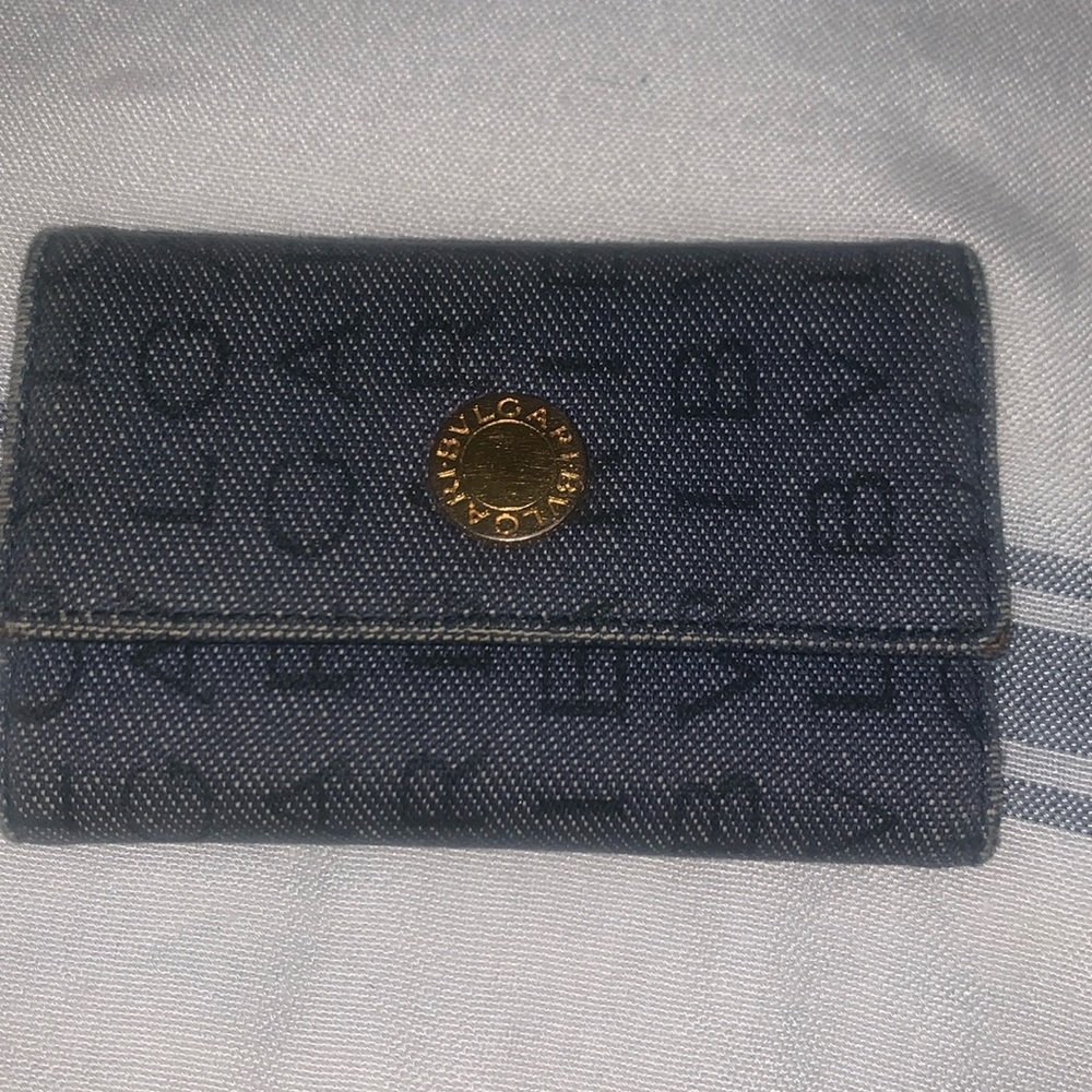 BVLGARI Denim Canvas KEY HOLDER